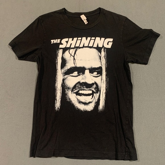 The Shining Movie T Shirt Jack Nicholson Black Cotton Blend Medium - Picture 1 of 5